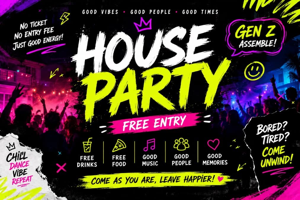 Casual house party