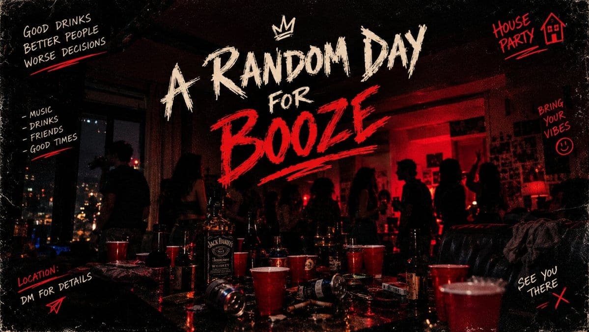 A random day for booze